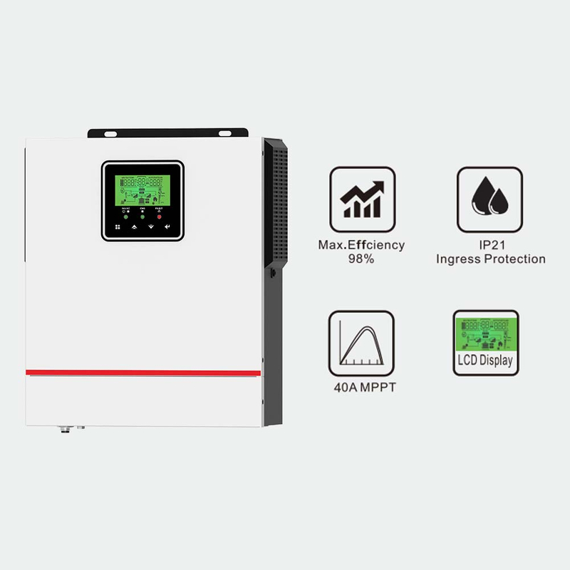 Oorspronklike fabriek 1KW 12V Off Grid Solar Inverter Victor NMS Series 40A MPPT Sonkraglaaierbeheerder 