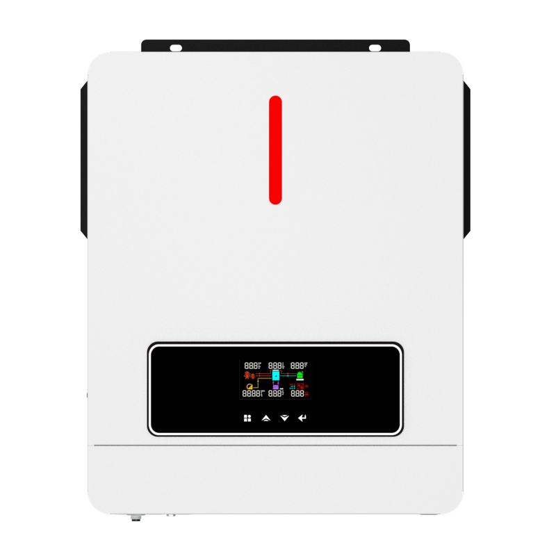 NM ECO 120A MPPT-laaierbeheerder RGB-lig 60-450VDC PV Dubbele uitset 230VAC Aan/af-rooster 6.2KW 48V Sonkrag-omskakelaar